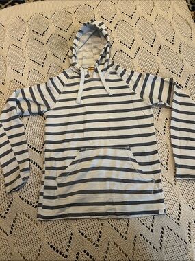 Free Planet Striped Hoodie Sz L